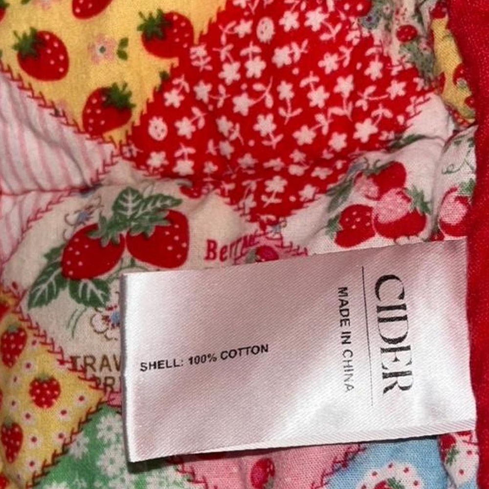 Cider Red Patchwork Vest Reversible Size 1xl - image 3